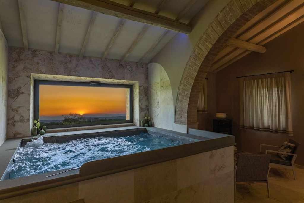 Villa I Cipressini Piscina Riscaldata Spa Toscana Pienza Exterior foto