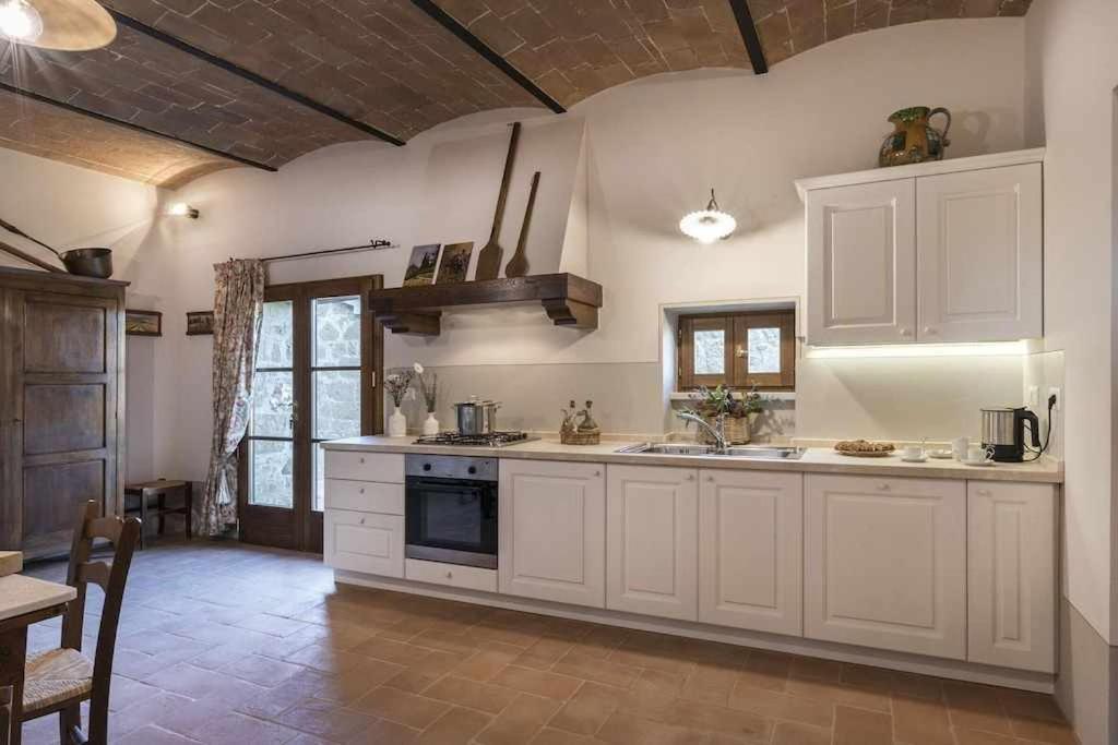 Villa I Cipressini Piscina Riscaldata Spa Toscana Pienza Exterior foto